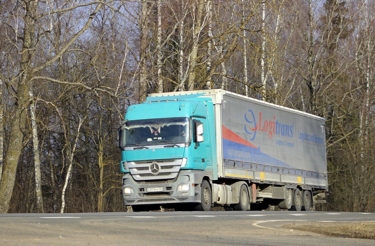 Брянская область, № Н 579 МХ 32 — Mercedes-Benz Actros ('2003) 1844