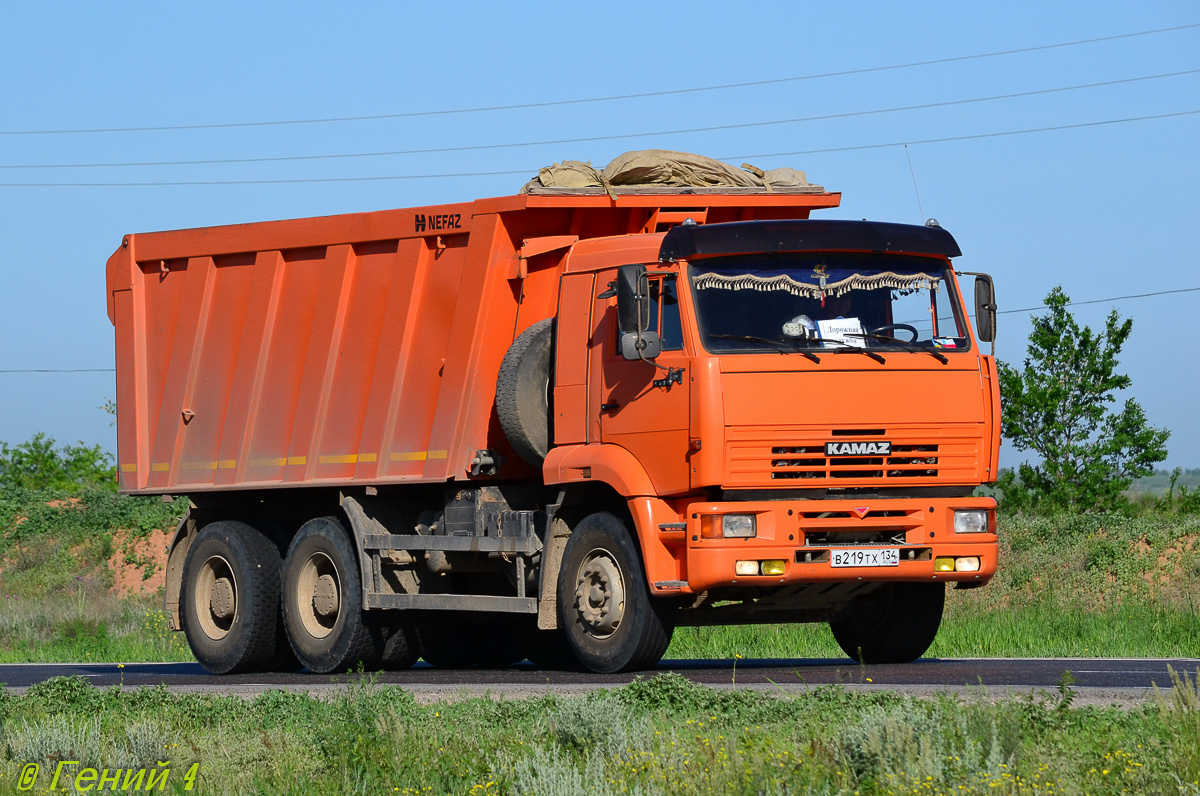 Волгоградская область, № В 219 ТХ 134 — КамАЗ-6520 [652000]