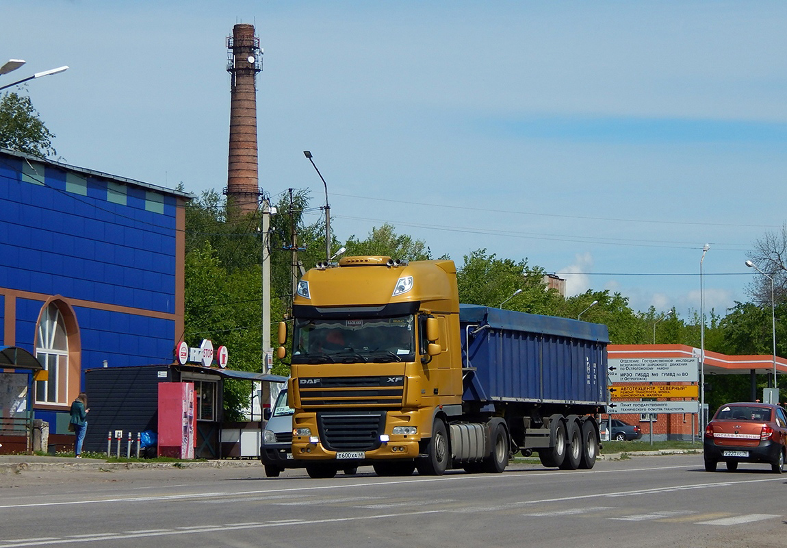 Липецкая область, № Е 600 ХА 48 — DAF XF105 FT