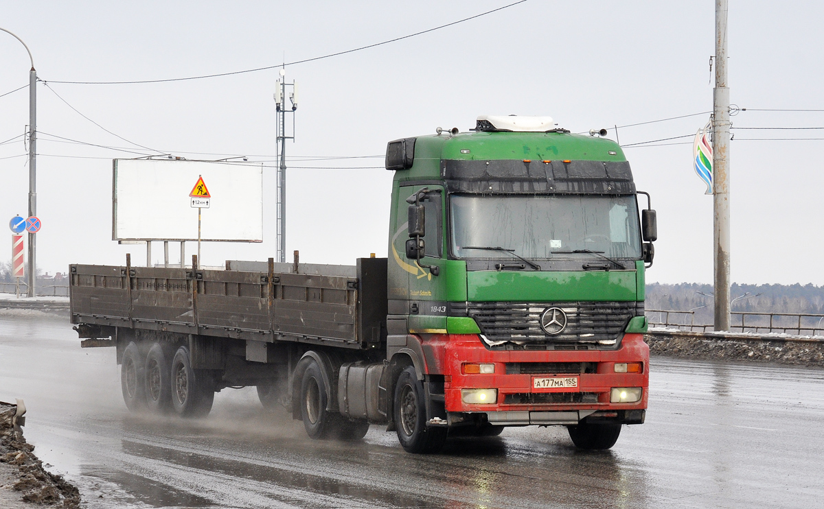 Омская область, № А 177 МА 155 — Mercedes-Benz Actros ('1997) 1843