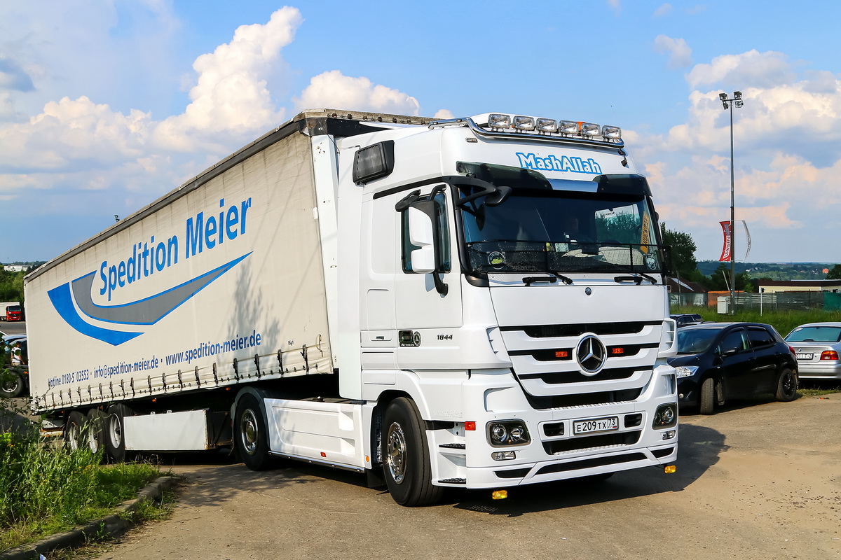 Ульяновская область, № Е 209 ТХ 73 — Mercedes-Benz Actros ('2009) 1844; Московская область — Фестиваль TruckDay 2024 — июнь Ульяновская область, № Е 209 ТХ 73 — Mercedes-Benz Actros ('2009) 1844; Московская область — Фестиваль TruckDay 2024 — июнь