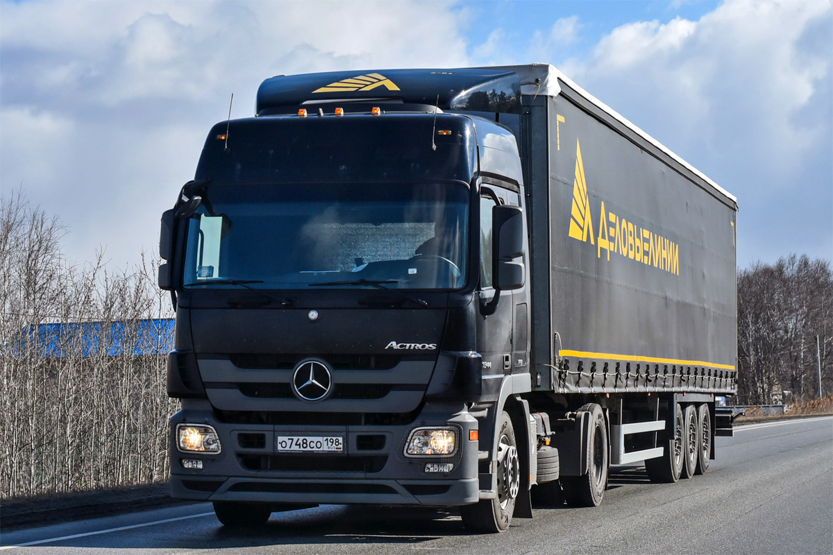 Санкт-Петербург, № О 748 СО 198 — Mercedes-Benz Actros ('2009) 1844 Санкт-Петербург, № О 748 СО 198 — Mercedes-Benz Actros ('2009) 1844