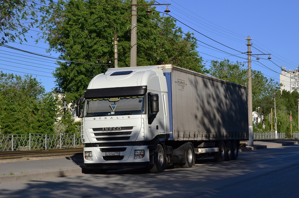 Волгоградская область, № В 124 ВЕ 134 — IVECO Stralis ('2007) 450 Волгоградская область, № В 124 ВЕ 134 — IVECO Stralis ('2007) 450