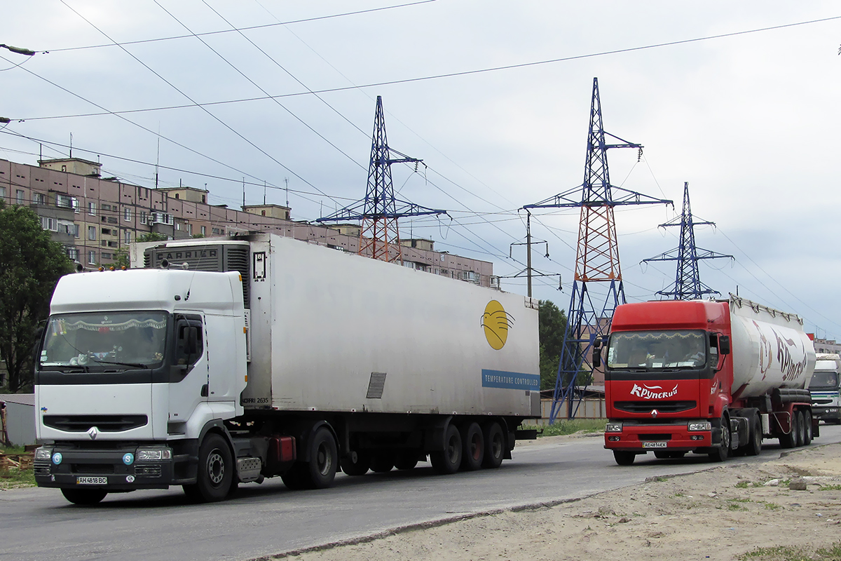Донецкая область, № АН 4818 ВС — Renault Premium ('1996); Днепропетровская область, № АЕ 4814 ЕК — Renault Premium ('1996)