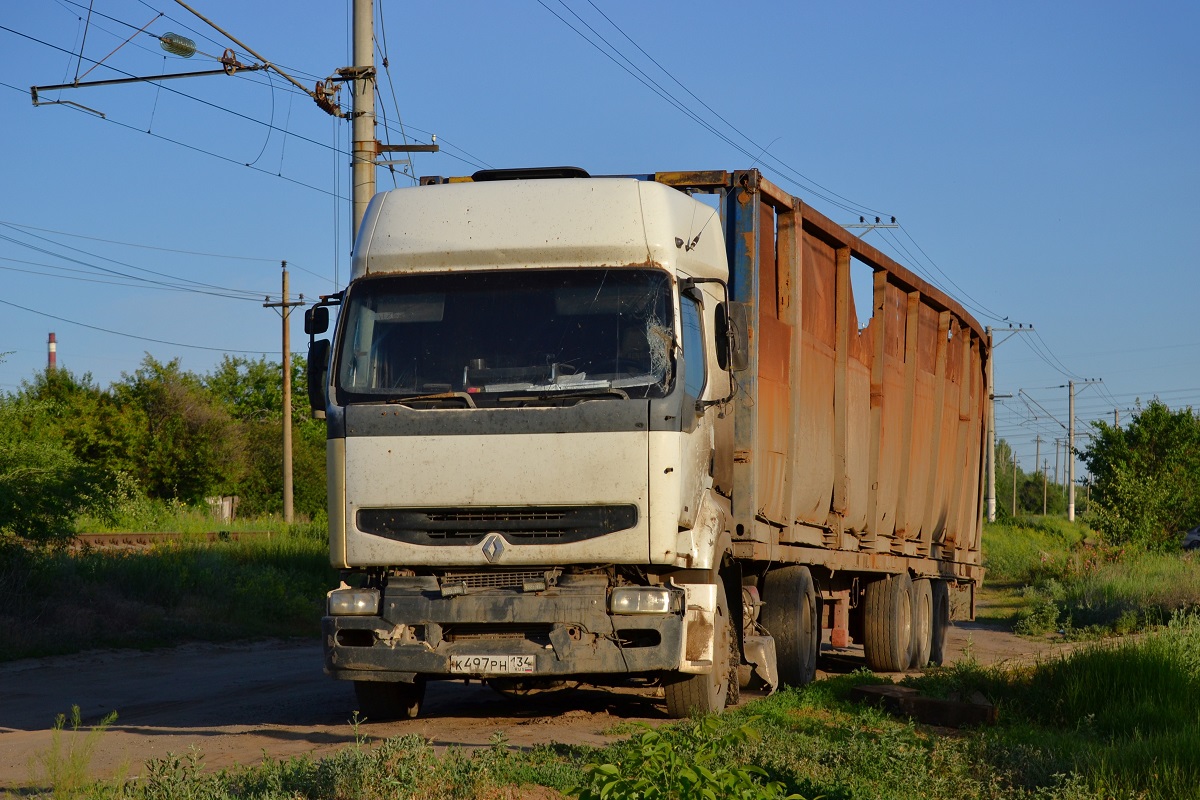 Волгоградская область, № К 497 РН 134 — Renault Premium ('1996) Волгоградская область, № К 497 РН 134 — Renault Premium ('1996)