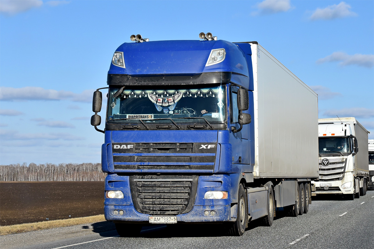 Брестская область, № AM 7887-1 — DAF XF105 FT