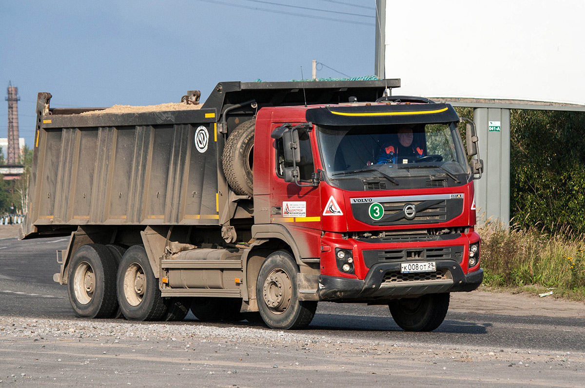 Архангельская область, № К 008 ОТ 29 — Volvo ('2010) FMX.400 [X9P]