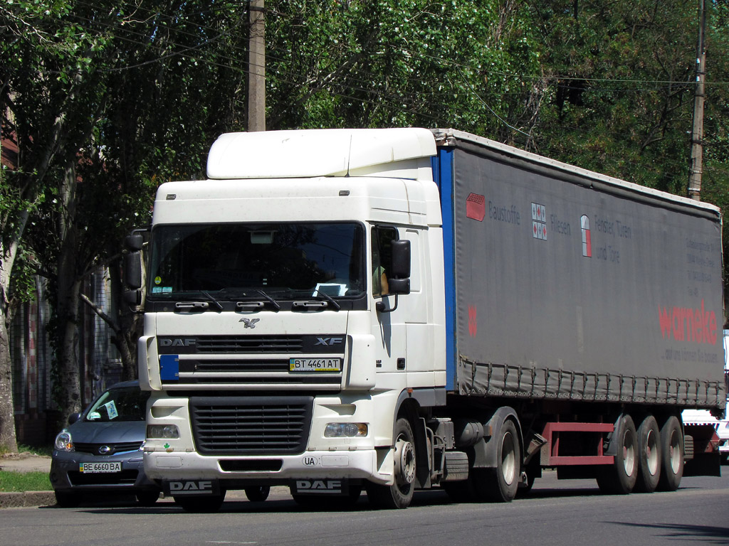 Херсонская область, № ВТ 4461 АТ — DAF XF95 FT