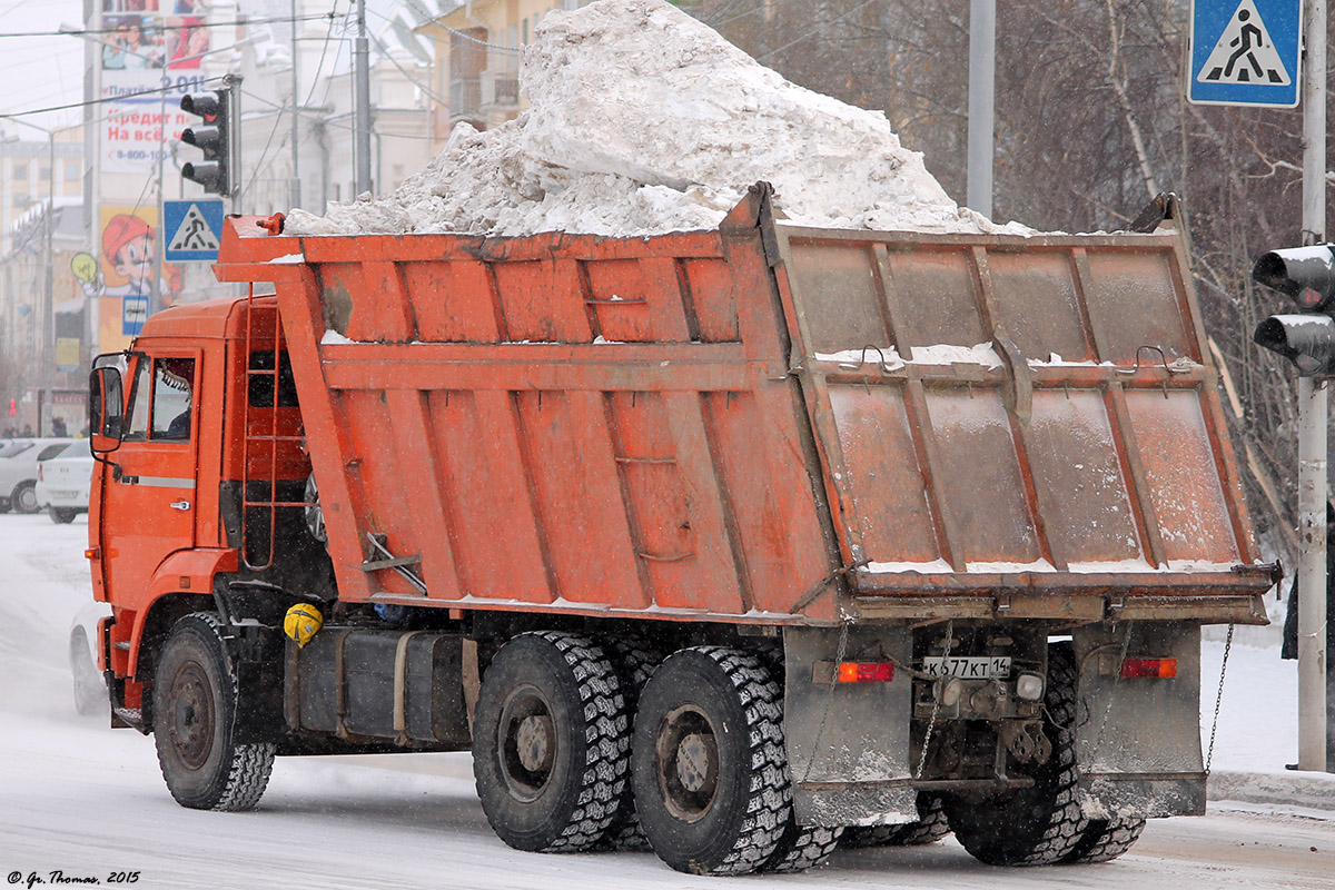 Саха (Якутия), № К 677 КТ 14 — КамАЗ-6520 [652000]