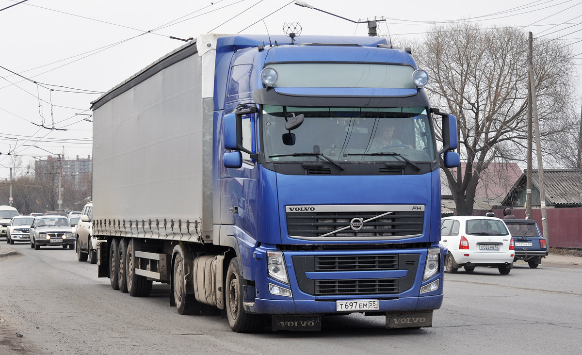 Омская область, № Т 697 ЕМ 55 — Volvo ('2008) FH.420
