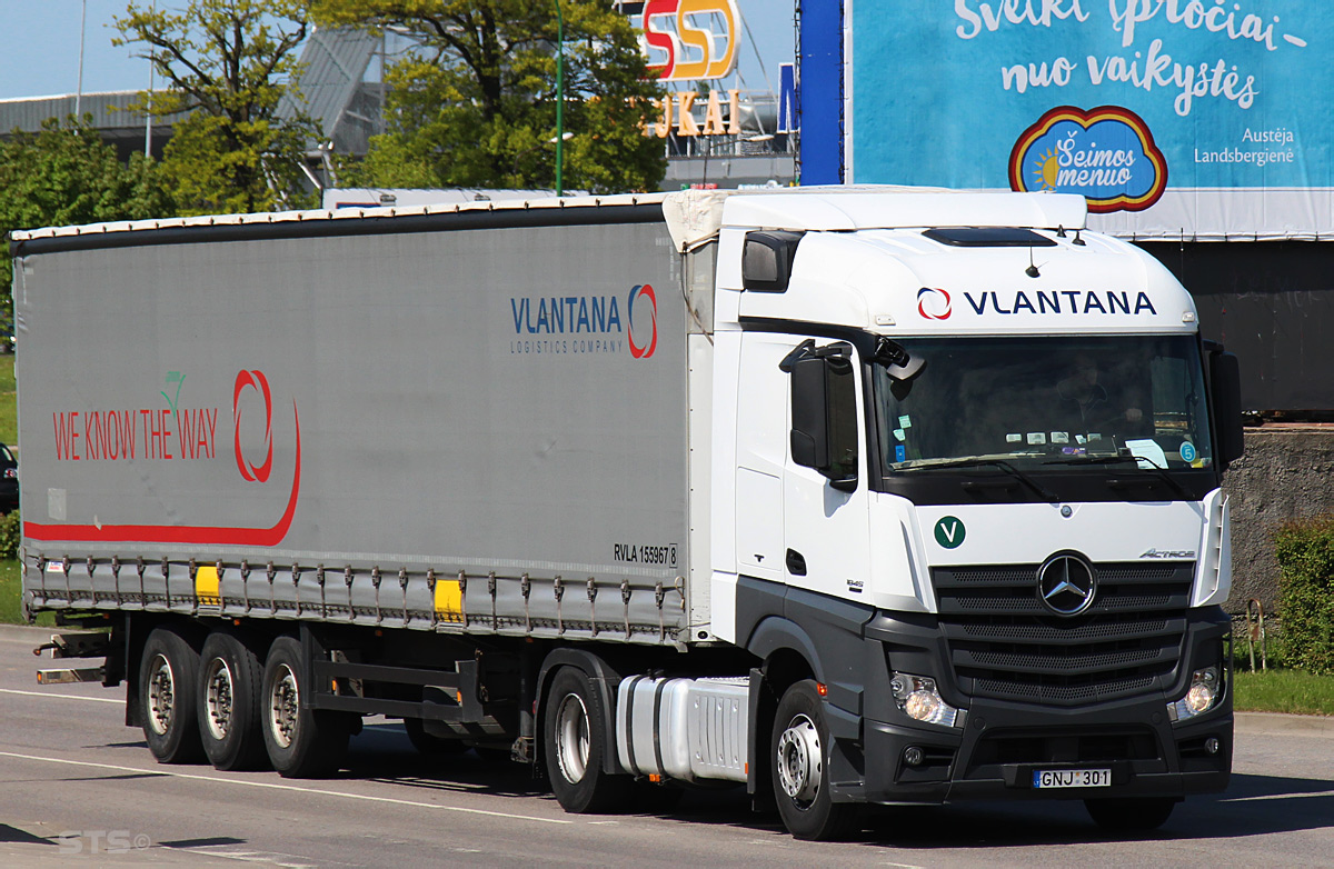 Литва, № GNJ 301 — Mercedes-Benz Actros ('2011) 1845