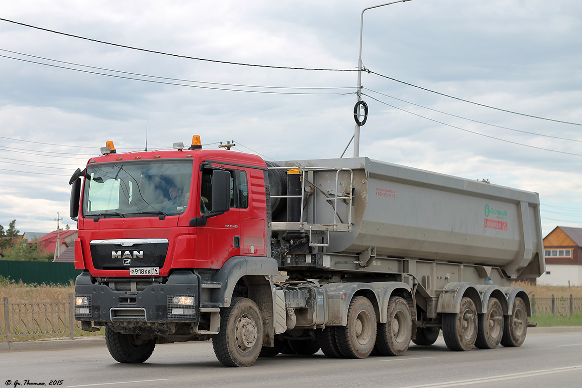 Саха (Якутия), № Р 918 КК 14 — MAN TGS ('2007) 33.430