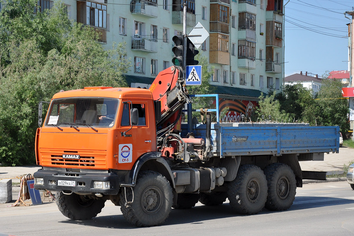 Чувашия, № В 029 КА 21 — КамАЗ-43118-15 [43118R]