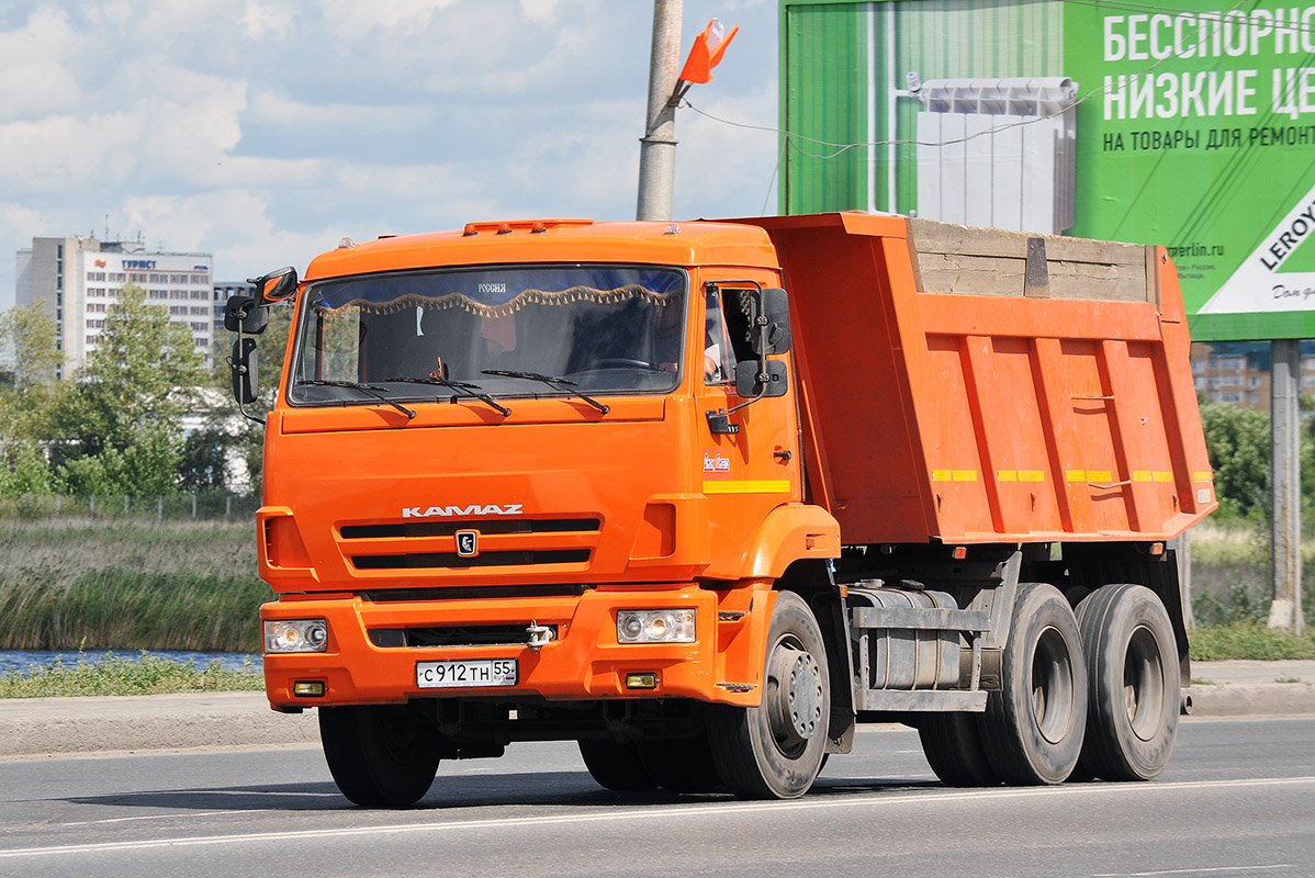 Омская область, № С 912 ТН 55 — КамАЗ-65115-N3