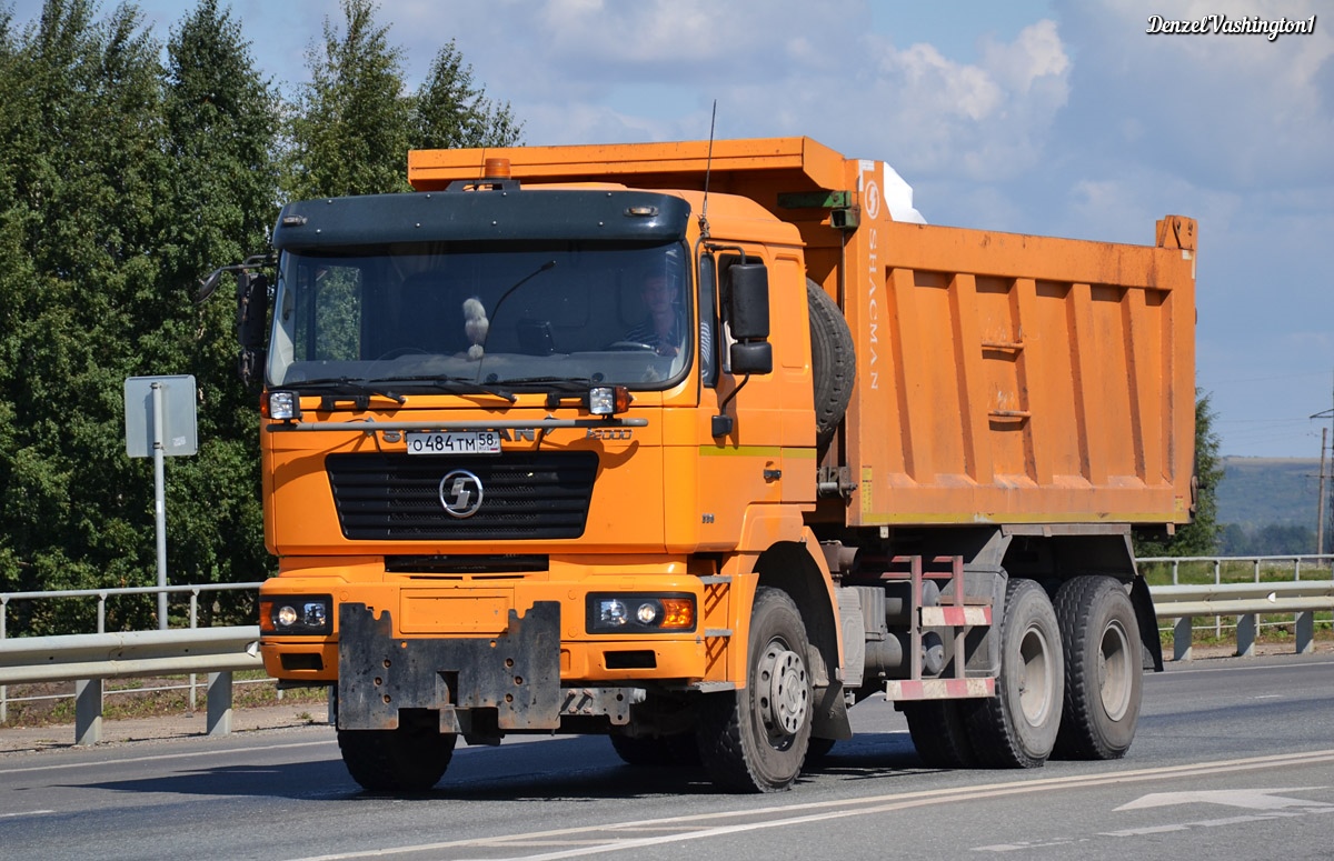 Пензенская область, № О 484 ТМ 58 — Shaanxi Shacman F2000 SX325x