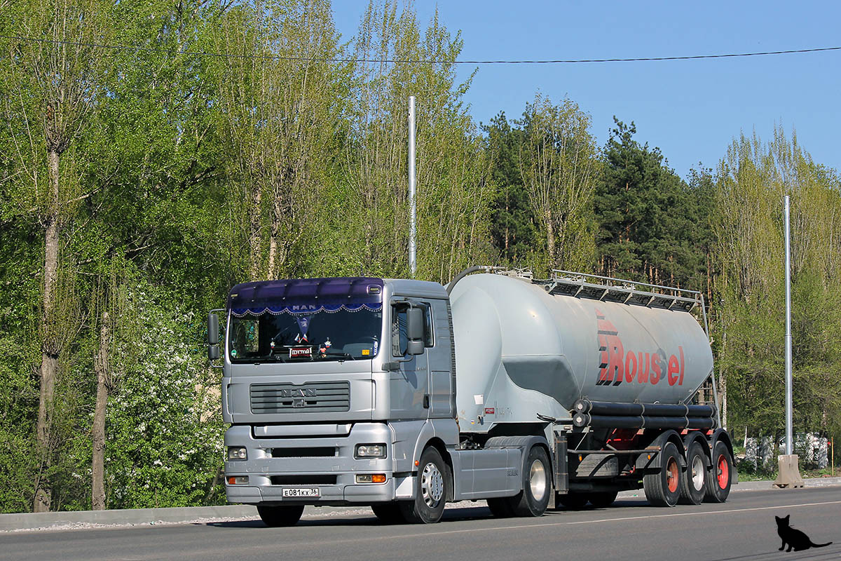 Воронежская область, № Е 081 КХ 36 — MAN TGA 18.410