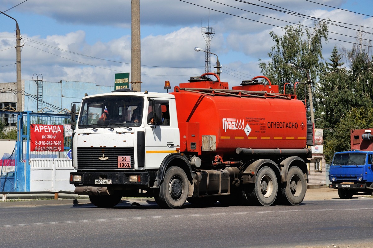 Тульская область, № М 869 НЕ 71 — МАЗ-6303A5