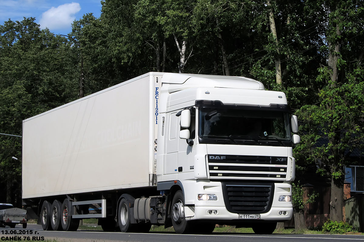 Архангельская область, № К 111 МН 29 — DAF XF105 FT