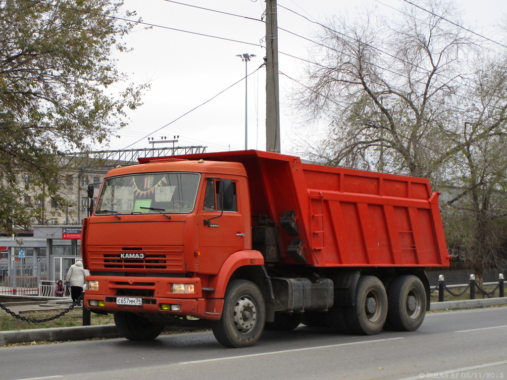 Волгоградская область, № С 657 ММ 34 — КамАЗ-6520 [652000]