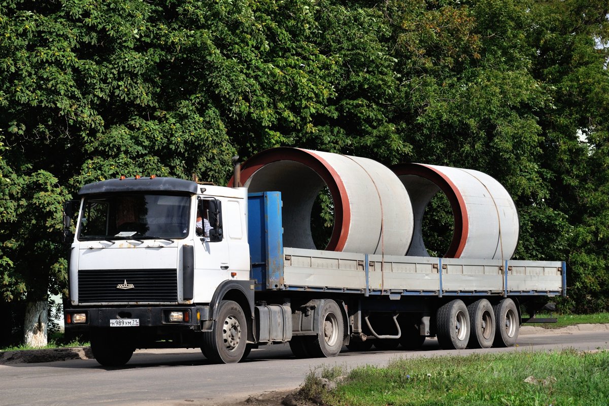 Тульская область, № Н 989 УМ 71 — МАЗ-543205