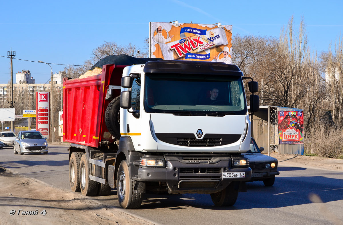 Волгоградская область, № А 505 ЕМ 134 — Renault Kerax [X9P]