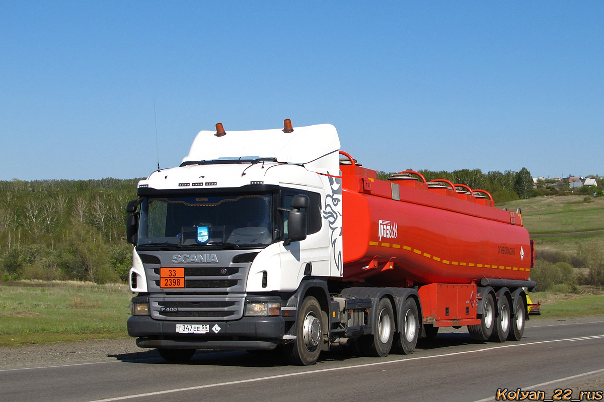 Омская область, № Т 347 ЕЕ 55 — Scania ('2011) P400