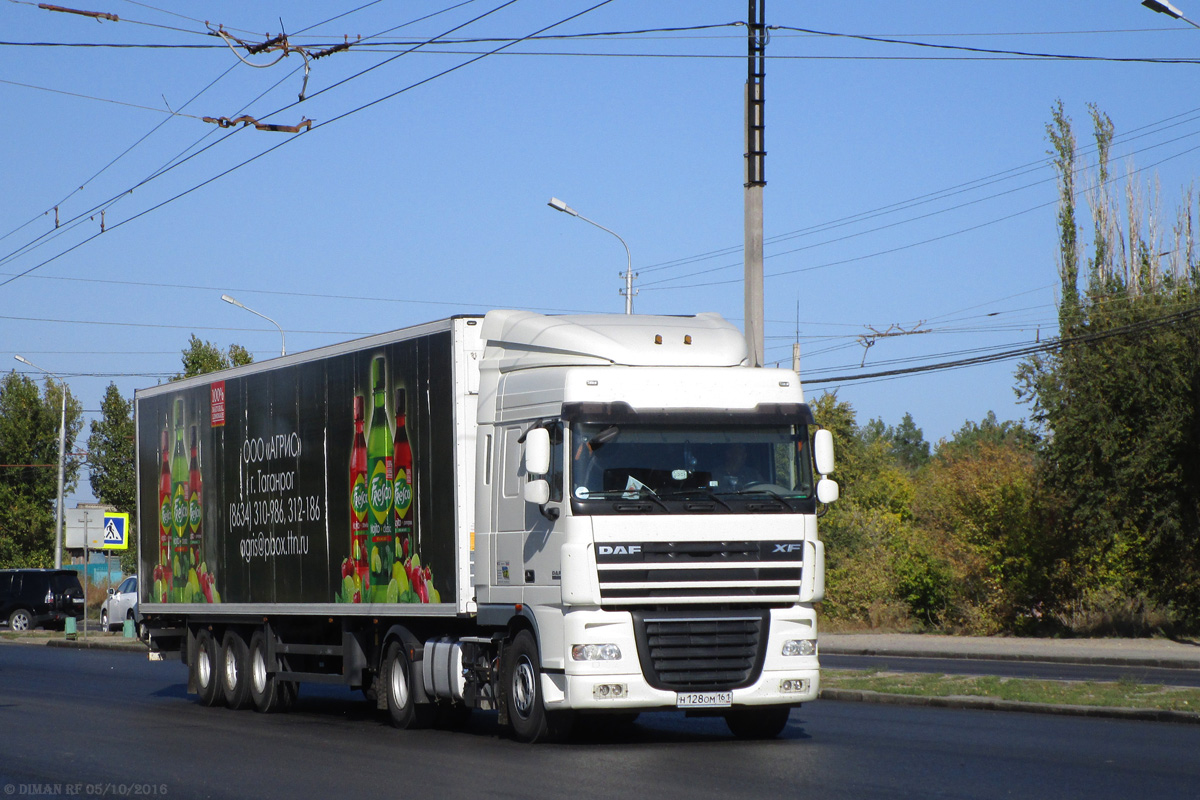 Ростовская область, № Н 128 ОМ 161 — DAF XF105 FT
