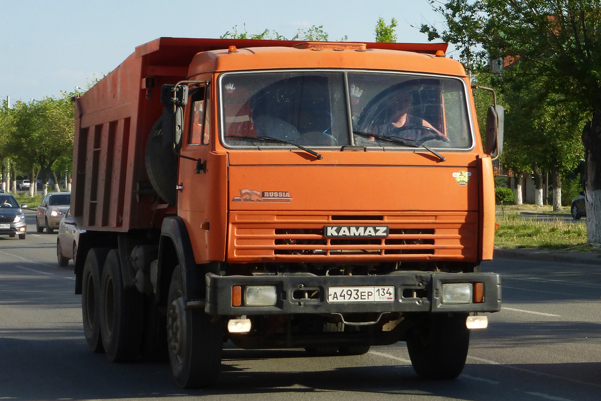 Волгоградская область, № А 493 ЕР 134 — КамАЗ-65115-02 [65115C]