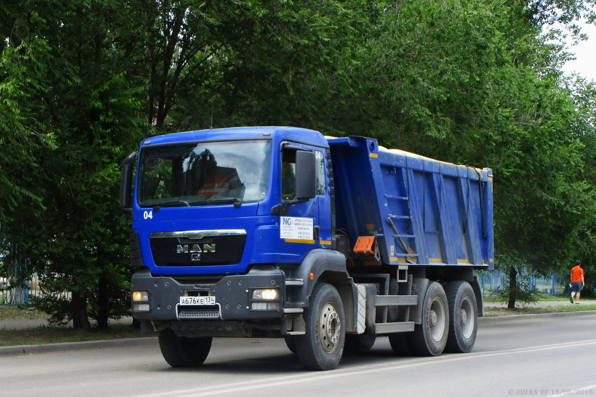 Волгоградская область, № 04 — MAN TGS ('2007) 40.390
