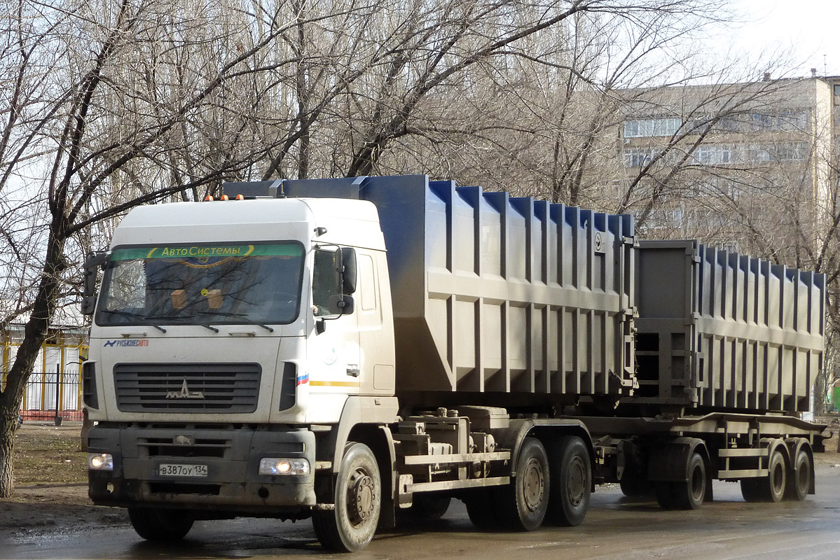 Волгоградская область, № В 387 ОУ 134 — МАЗ-6312B9