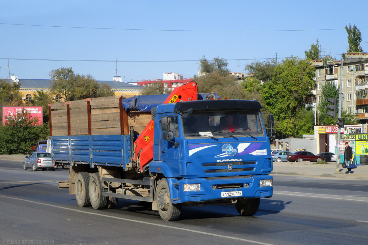 Волгоградская область, № А 112 ХС 134 — КамАЗ-65117-N3(78)
