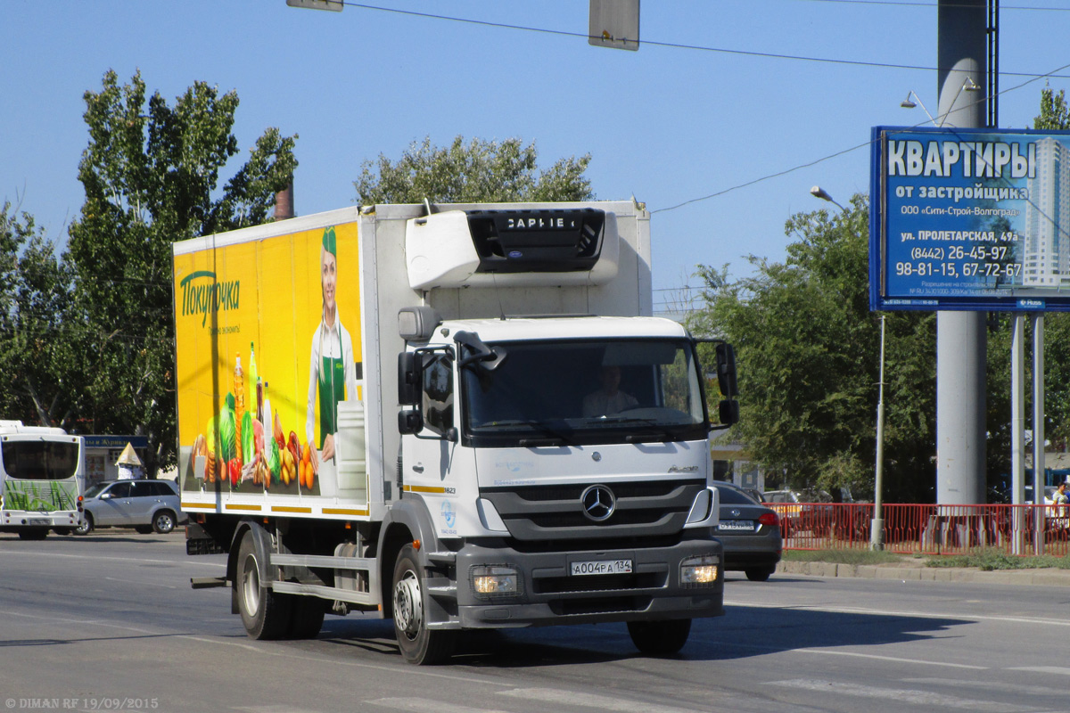 Волгоградская область, № А 004 РА 134 — Mercedes-Benz Axor 1823