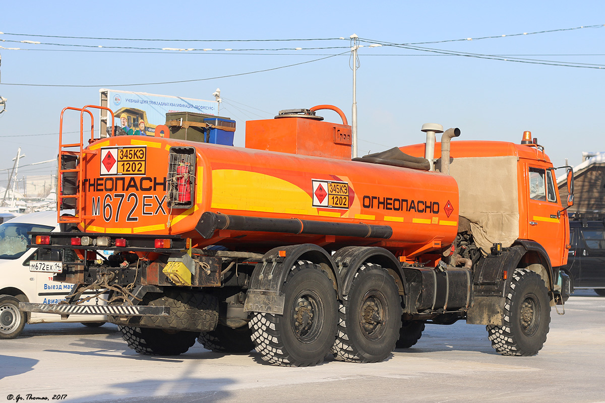 Саха (Якутия), № М 672 ЕХ 14 — КамАЗ-43118-10 [43118K]