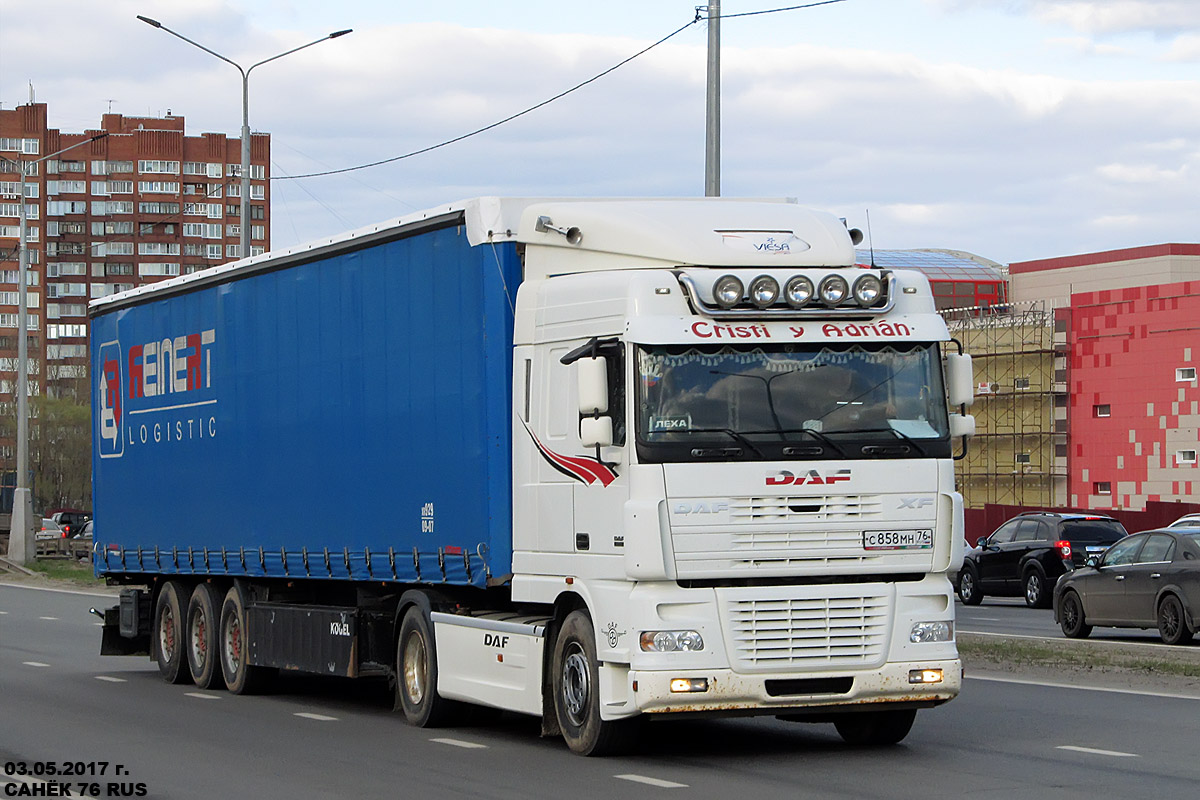 Ярославская область, № С 858 МН 76 — DAF XF95 FT