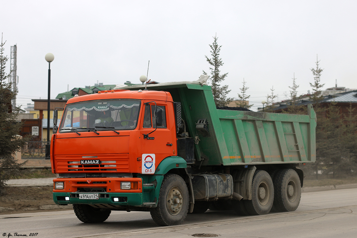 Чувашия, № А 914 ХТ 21 — КамАЗ-6520-06 [65200F]