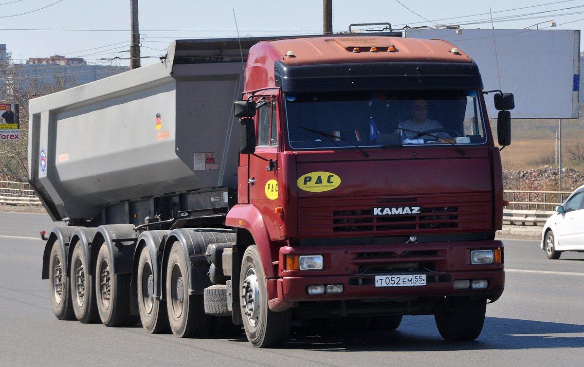 Омская область, № Т 052 ЕМ 55 — КамАЗ-6460 [646000]