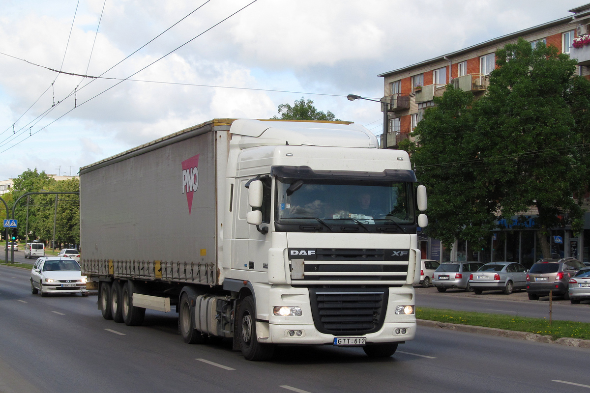 Литва, № GTT 612 — DAF XF105 FT