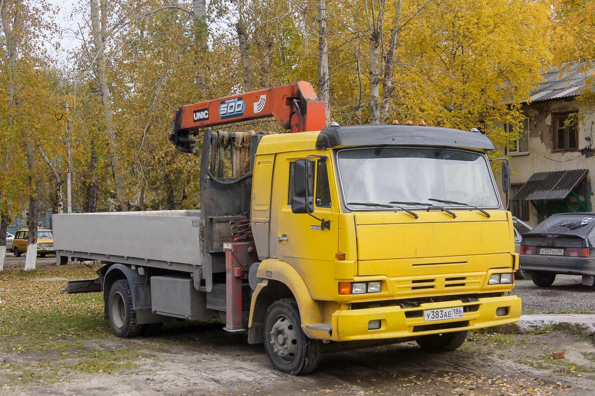 Ханты-Мансийский автоном.округ, № У 383 АЕ 186 — КамАЗ-4308 [430800]