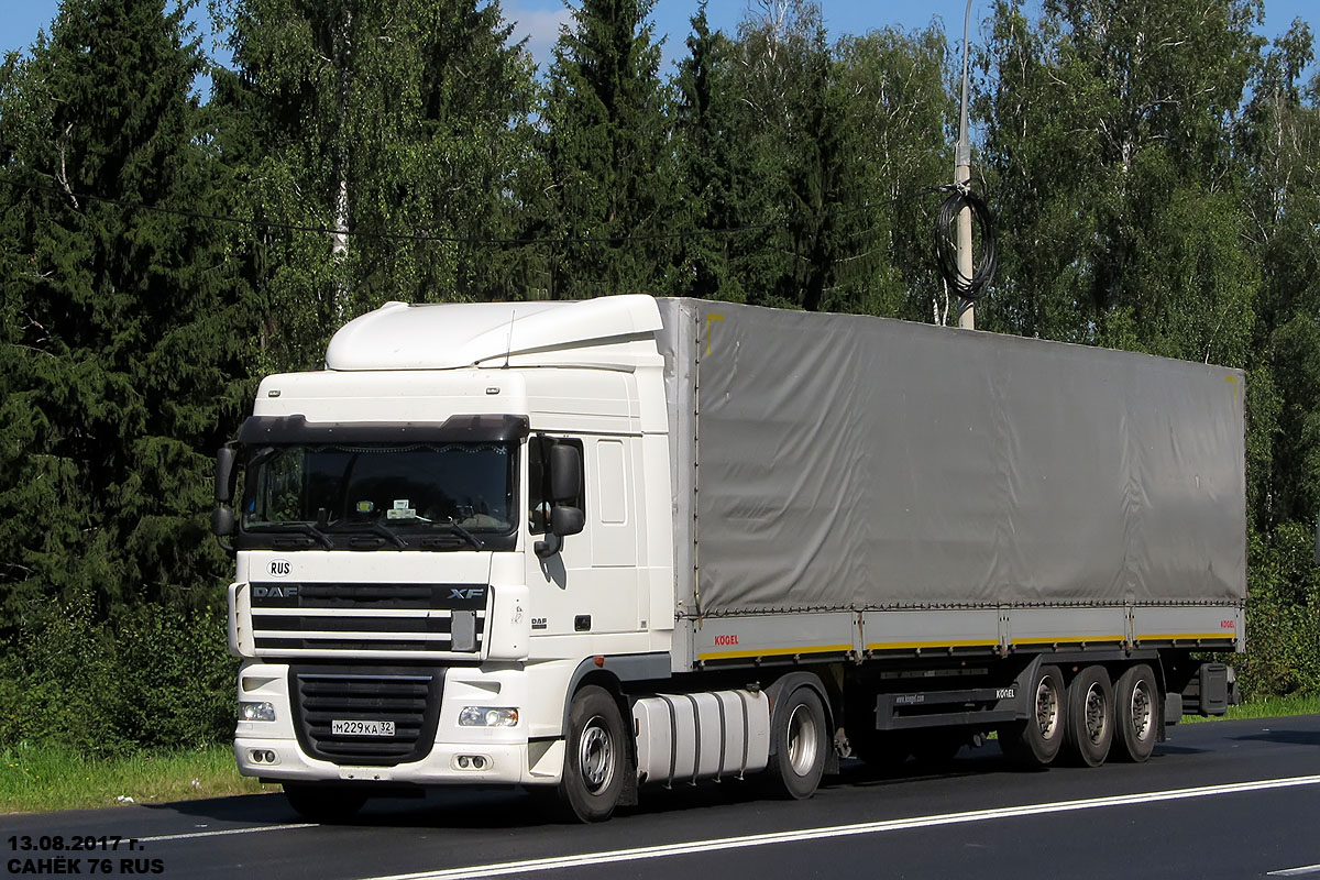 Брянская область, № М 229 КА 32 — DAF XF105 FT