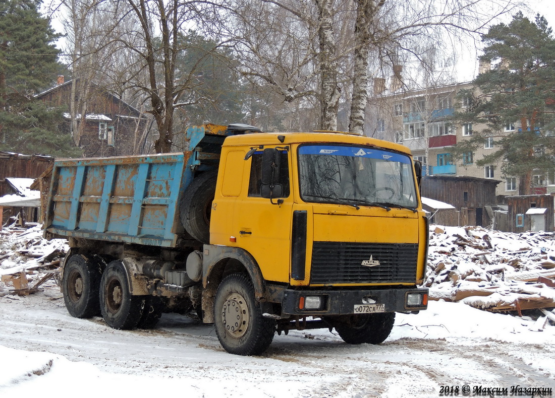 Рязанская область, № О 072 СА 777 — МАЗ-551605