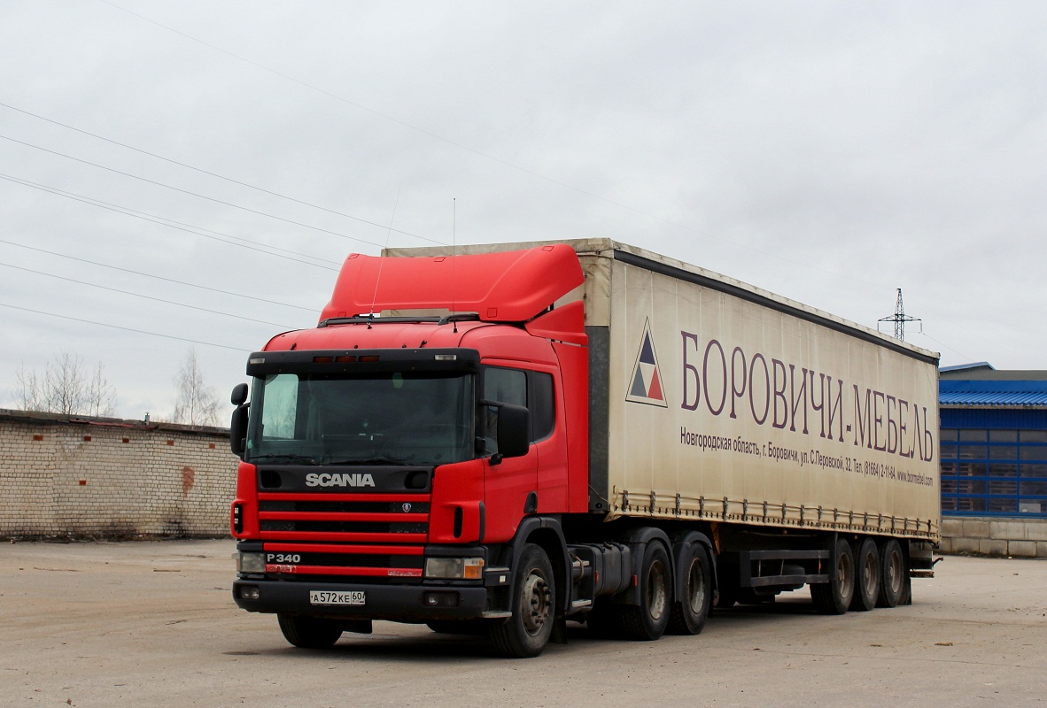 Псковская область, № А 572 КЕ 60 — Scania ('1996) P114G