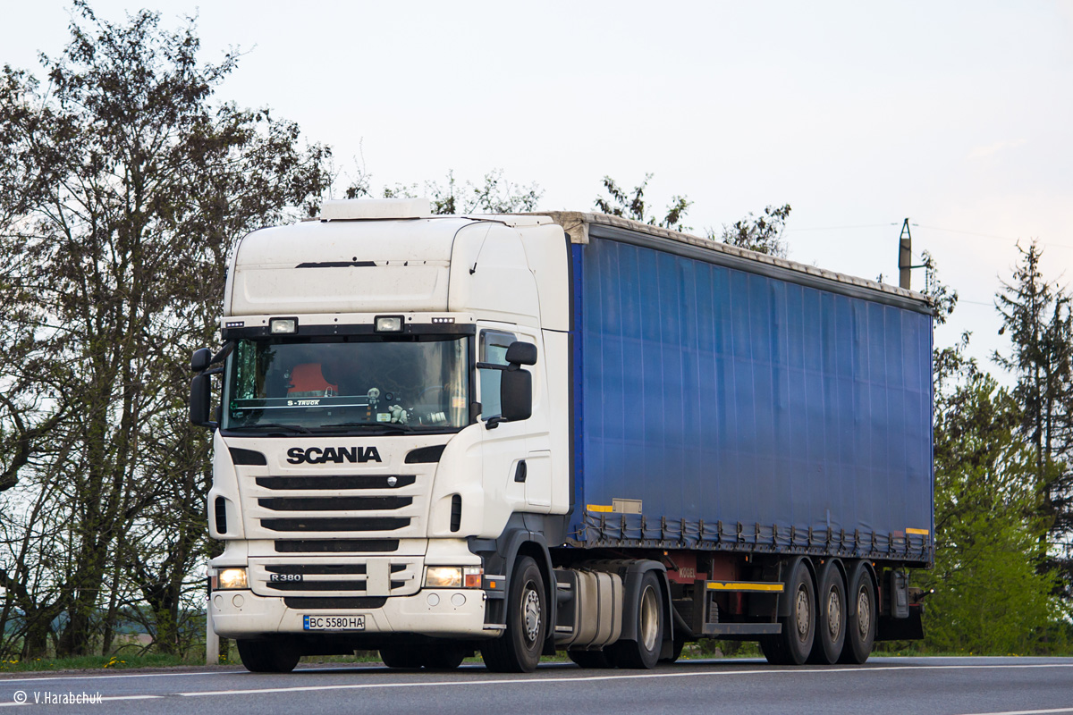 Львовская область, № ВС 5580 НА — Scania ('2009) R380