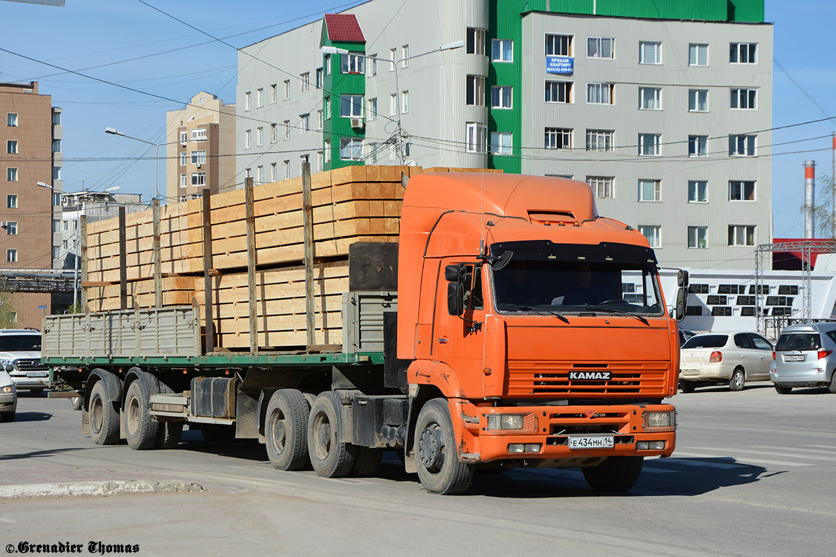 Саха (Якутия), № Е 434 МН 14 — КамАЗ-6460-63
