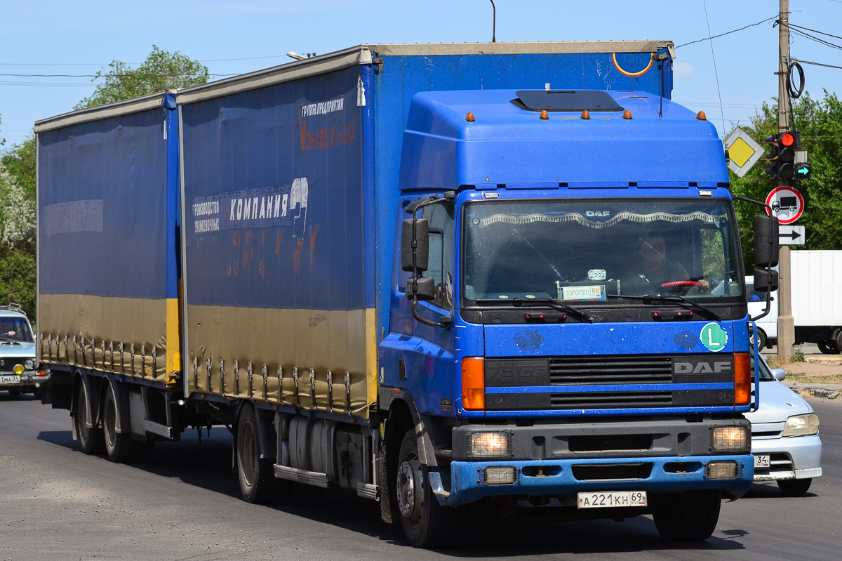 Тверская область, № А 221 КН 69 — DAF 75 (CF) FA