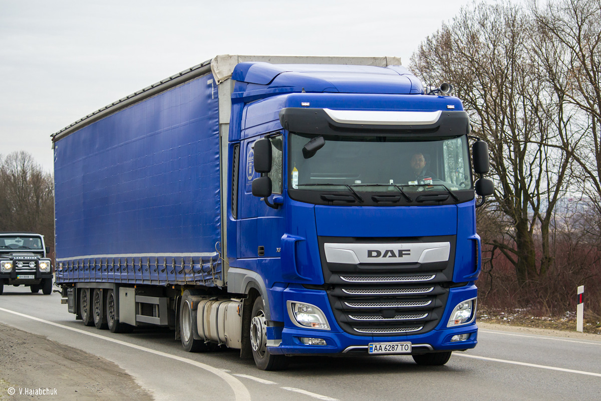 Закарпатская область, № АА 6287 ТО — DAF XF Euro6 FT