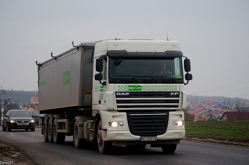 Волынская область, № АС 7683 СА — DAF XF105 FT