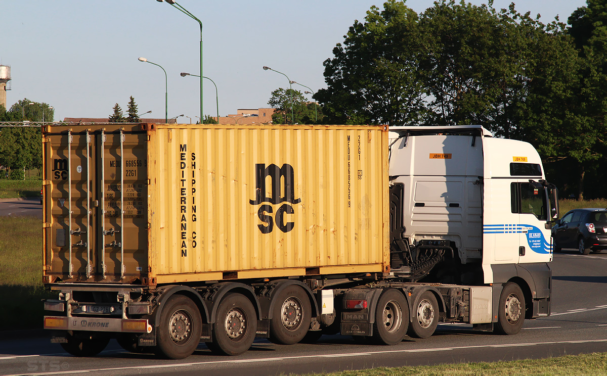 Литва, № JBH 749 — MAN TGX ('2012) 24.440