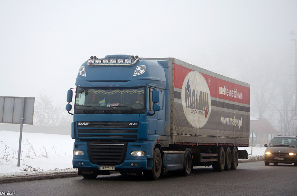 Хмельницкая область, № ВХ 2325 СЕ — DAF XF105 FT