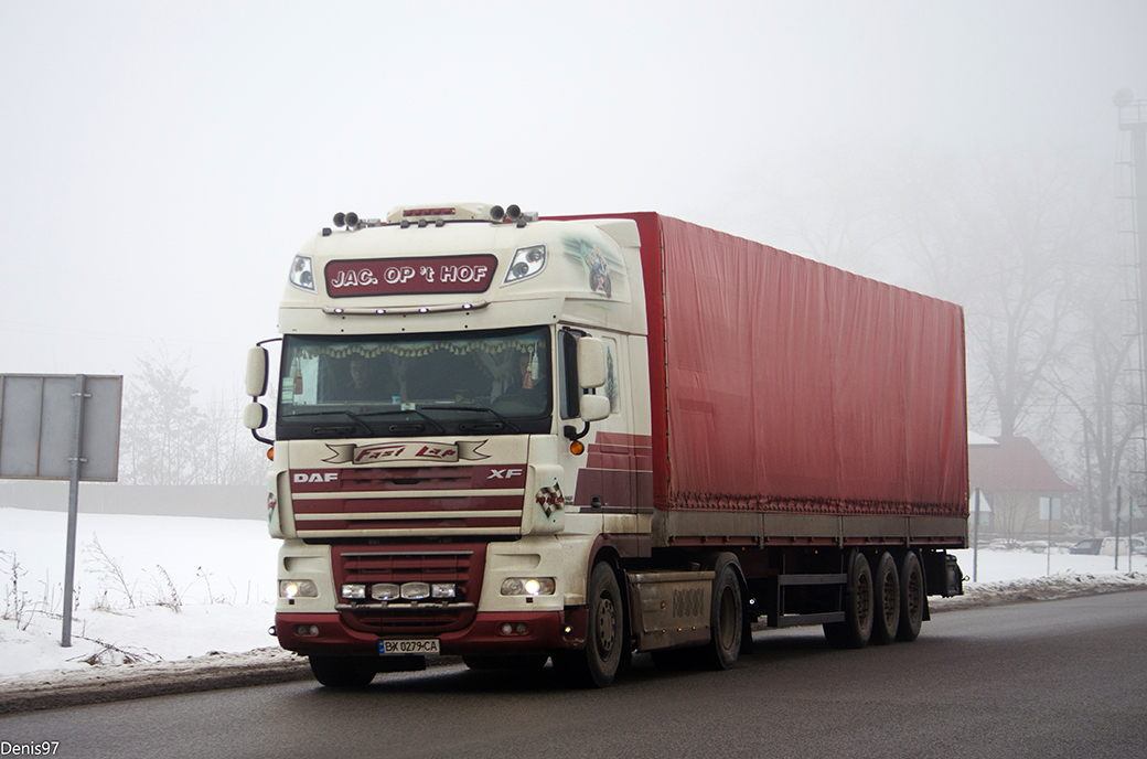 Хмельницкая область, № ВХ 0279 СА — DAF XF105 FT