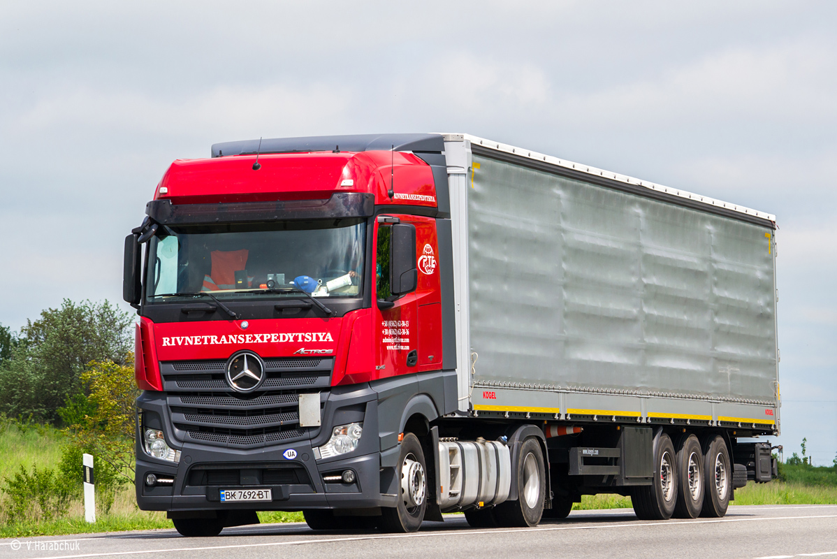 Ровненская область, № ВК 7692 ВТ — Mercedes-Benz Actros ('2011) 1845